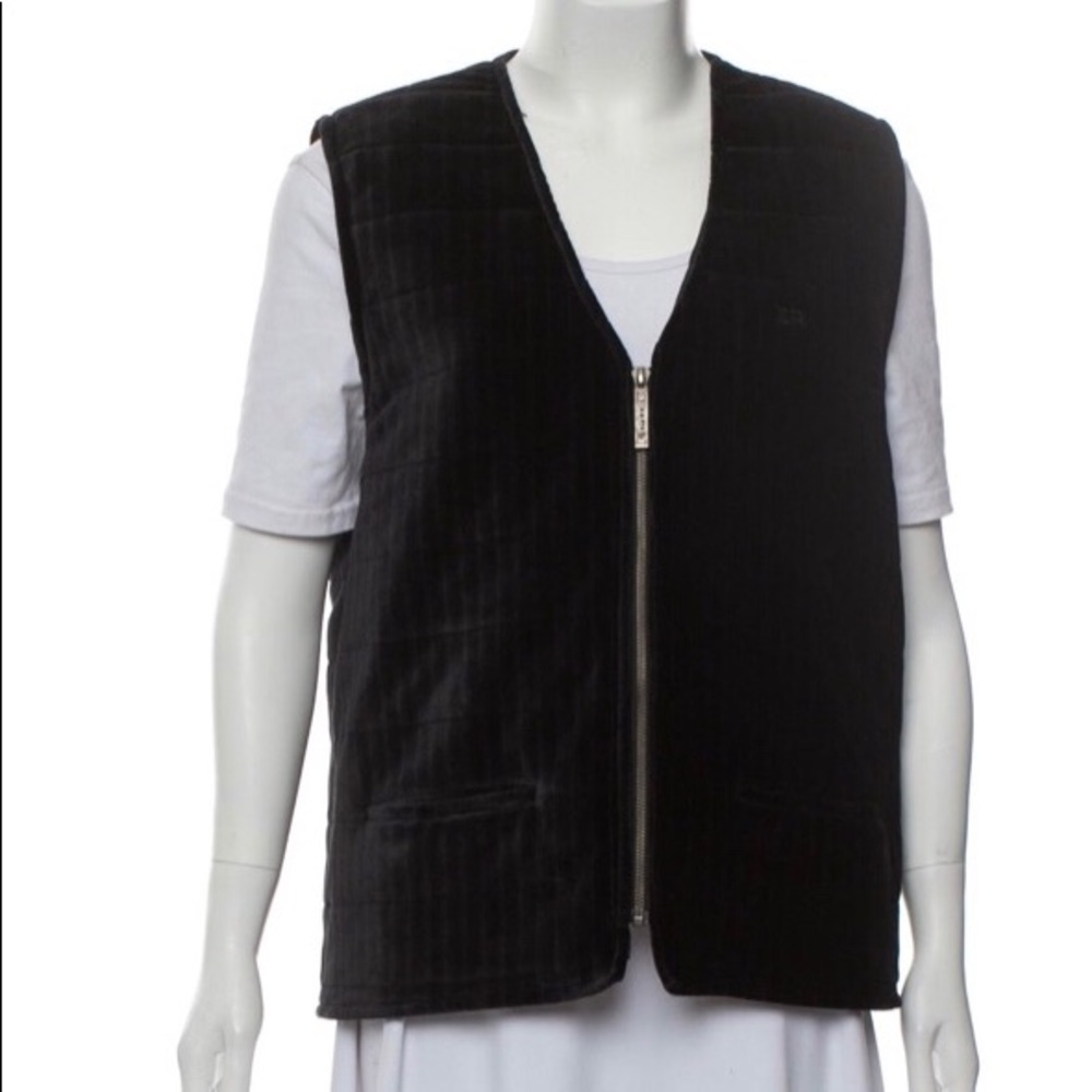 SONIA RYKIEL velour quilter vest